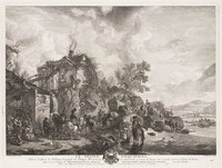 KG 13067
<br/>
De stoet van rijtuigen.
<br/>
<em>Moyreau, Jean (1690-1762)</em>